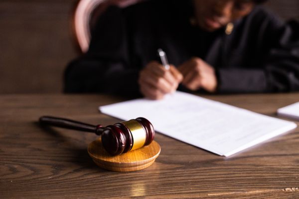 Gavel and legal documents